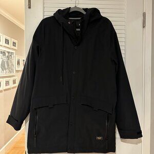 Hollister Men’s All-Weather Collection Parka – Black – Size M